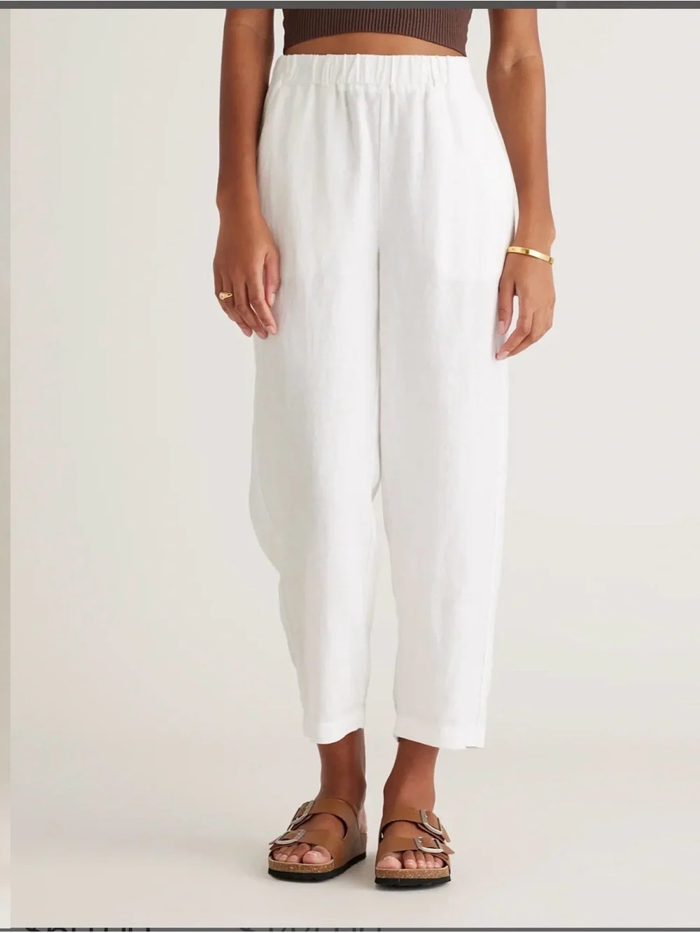 NWT Quince 100% European Linen Pants Sz XS New